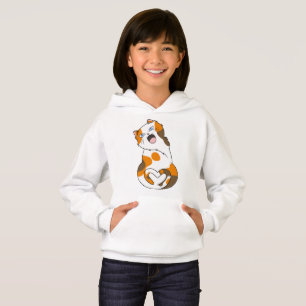 Eine Niedliche Katze aus Calico ist Fleisch Hoodie