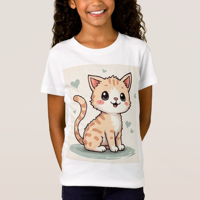 eine niedliche Katze T-Shirt (Vorderseite)