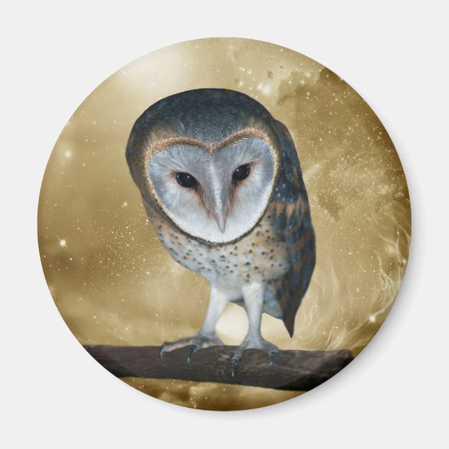Eine Niedliche, kleine Barschbackfantasie Magnet (Vorne)