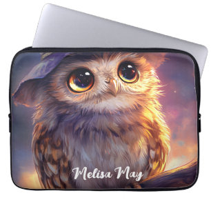 Eine Niedliche Schüssel mit einem Hexenhut Laptopschutzhülle