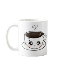 Eine niedliche Tasse Kaffee - Kawaii
