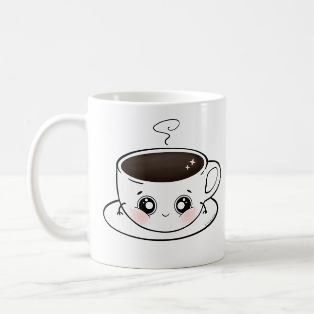Eine niedliche Tasse Kaffee - Kawaii (Links)