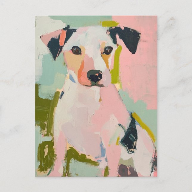 Eine Niedliche Terrier Postkarte (Vorderseite)