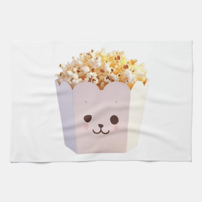 Eine Niedliche Tube Popcorn Geschirrtuch (Horizontal)
