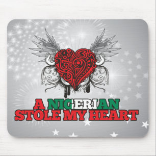 Eine nigerische Stola mein Herz Mousepad