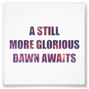 Eine noch prachtvollere Dämmerung erwartet Fotodruck