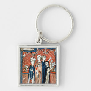 Eine Nonne, die ihr Versprechen und Masse nimmt Schlüsselanhänger