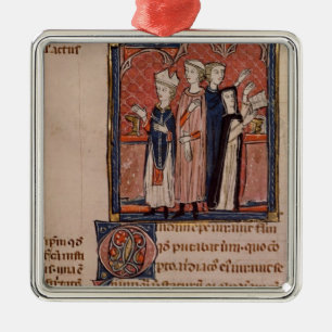 Eine Nonne, die ihr Versprechen und Masse nimmt Silbernes Ornament