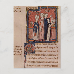 Eine Nonne, die ihre Gelübde und Masse nimmt Postkarte