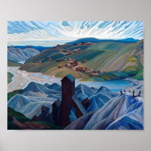 Eine nördliche Silbermine Franklin Carmichael Poster