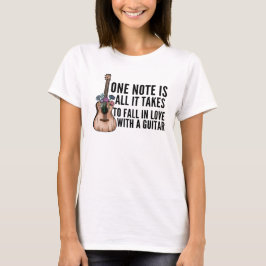 Eine Note, die man braucht, um in Liebe mit einer  T-Shirt