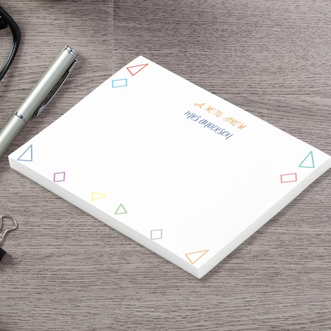 Eine Note von Lehrergeschenk Post-it Klebezettel (Von Creator hochgeladen)