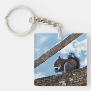 Eine Nut genießen Schlüsselanhänger