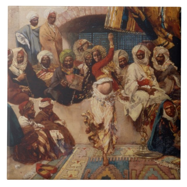 Eine obligatorische Zuhörerschaft, 1883 (Öl auf Fliese (Vorderseite)