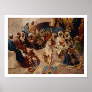 Eine obligatorische Zuhörerschaft, 1883 (Öl auf Poster