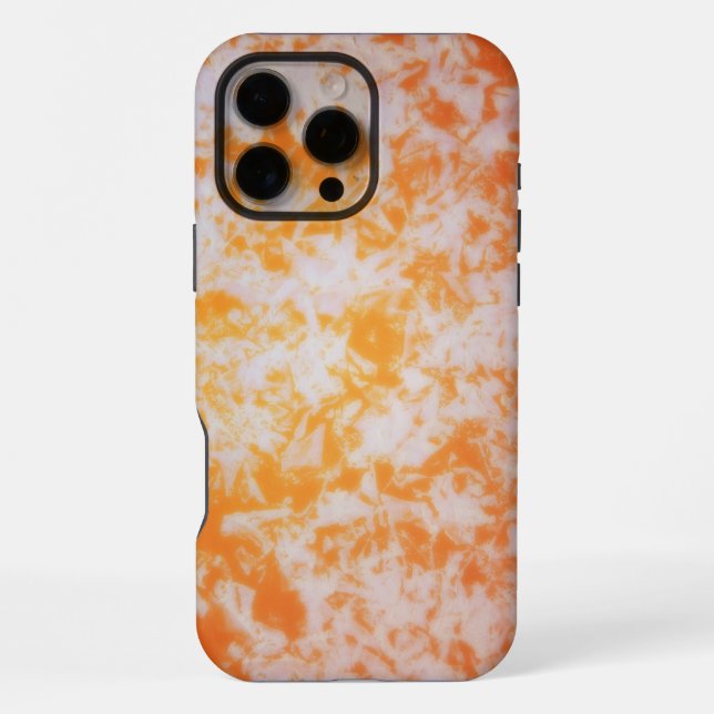 Eine orange Grunge-Textur | iPhone Hülle (Rückseite)