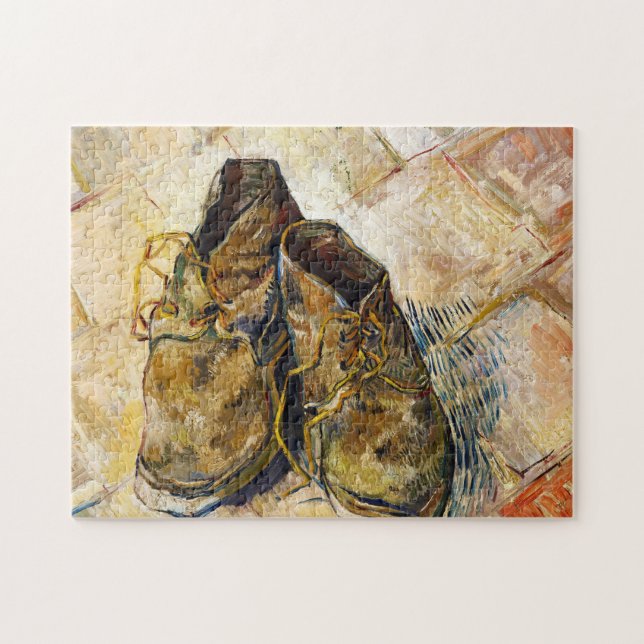 Eine Paar Schuhe-Vincent van Gogh-Kunstmalerei Puzzle (Horizontal)