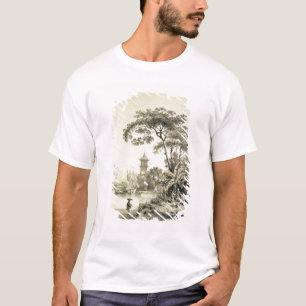 Eine Pagode auf dem Macao-Bezirk Kanal, überziehe T-Shirt