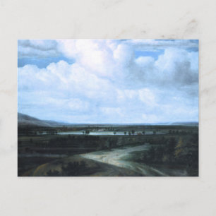 Eine panoramische Landschaft mit einem Landgut Postkarte