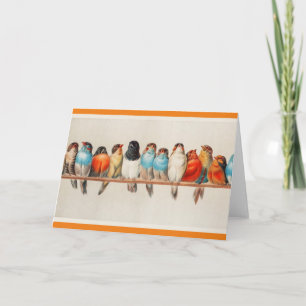 Eine Perch-Vogelkarte Karte