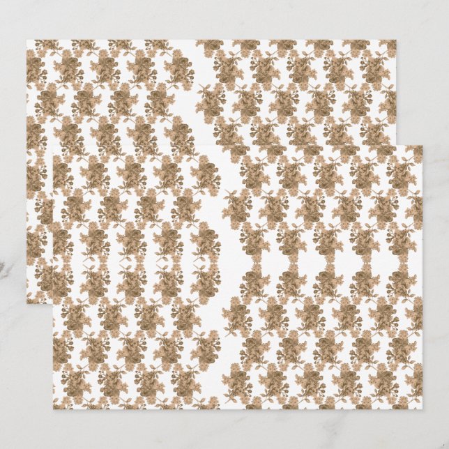 Eine perfekt symmetrische Reflektion eines Berges  Einladung (Vorne/Hinten)