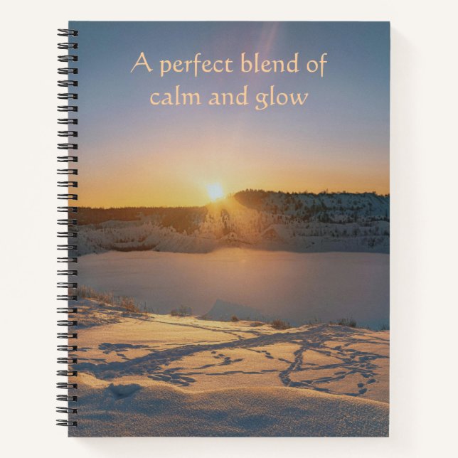 Eine perfekte Mischung - Ruhiger Glanz Winter  Notizbuch (Vorderseite)