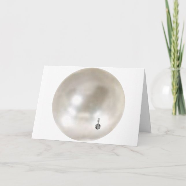 Eine Perle mit einem Mädchen-Ohrring Karte (Vorderseite)