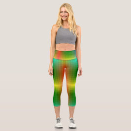 Eine Person, die lebendige, Farbverlauf-Leggings t Capri Leggings