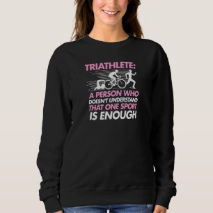 Eine Person, die nicht versteht, dass ein Sport is Sweatshirt