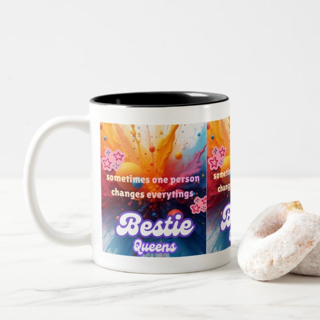 eine Person verändert alles Tasse (Mit Donut)