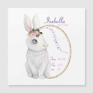 Eine persönliche Magnetkarte für die Geburtsankün