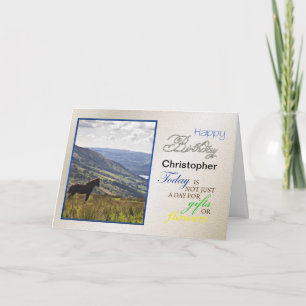 Eine PferdeGeburtstagskarte, fügen Sie einfach den Karte