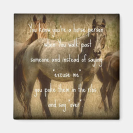 Eine Pferdeperson Magnet