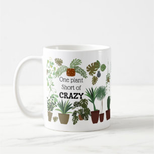 Eine Pflanze kurz von verrückten Funny Pflanze lie Kaffeetasse