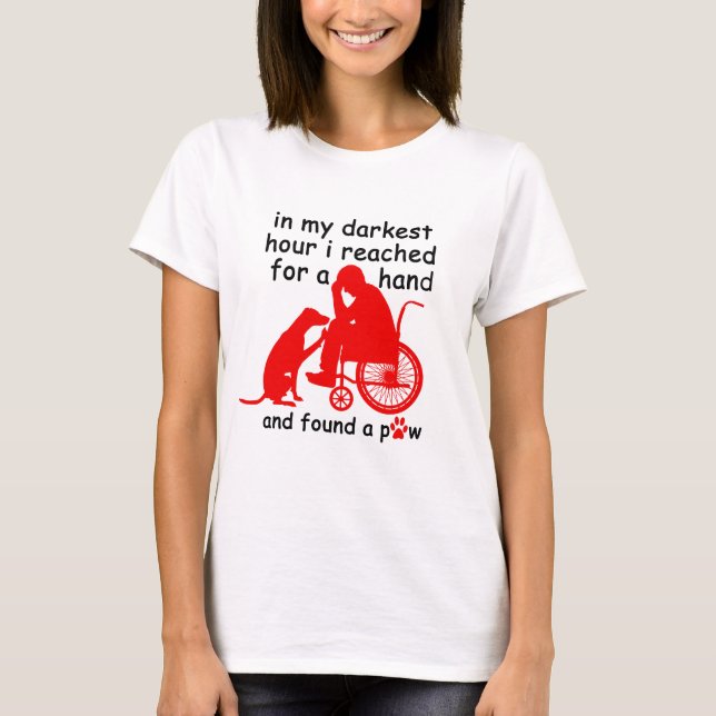eine Pfote gefunden T-Shirt (Vorderseite)