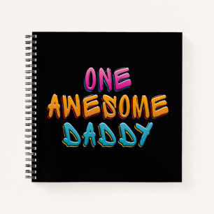 Eine Phantastische Daddy Graffiti-Typografie Not Notizbuch
