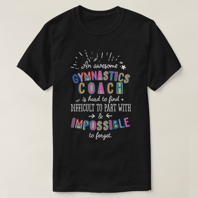Eine phantastische Gymnastik Coach Geschenkidee un T-Shirt (Design vorne)