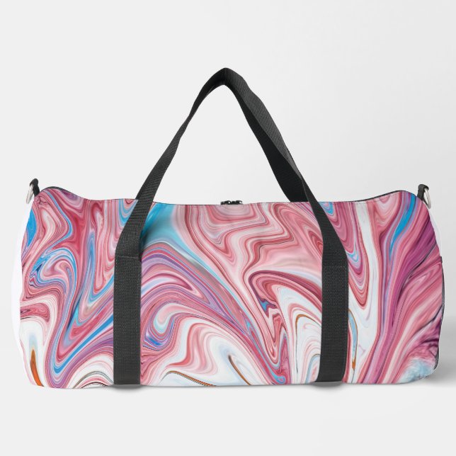 Eine phantastische liquidierte Struktur Duffle Bag (Vorderseite)