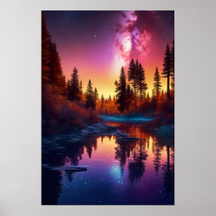 Eine Phantastische Nacht unter dem Roten Himmel Poster