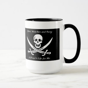 Eine Piraten-Lebenschwarzwecker-Tasse Tasse