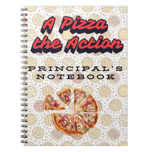 Eine "Pizza" Das Actionheft Notizblock