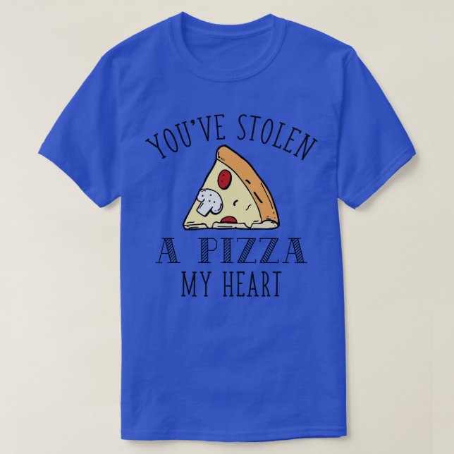 Eine Pizza mir Herz T-Shirt (Design vorne)