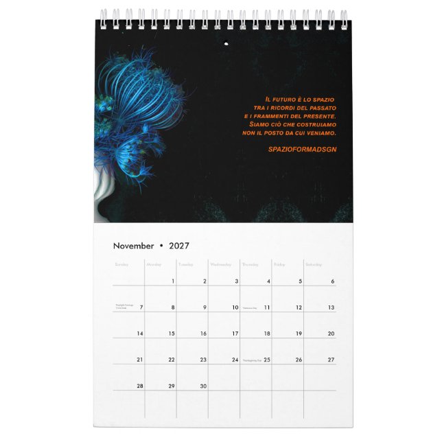 Eine plötzliche Veränderung im Garten Italien Kalender (Nov 2027)
