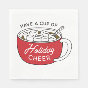 Eine Pokale Holiday Cheer Hot Chocolate Serviette
