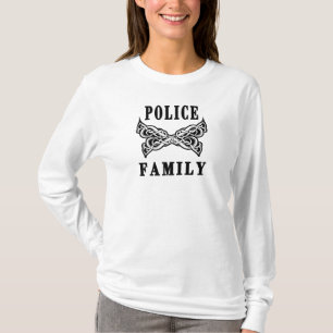 Eine Polizei-Familien-Tätowierungen T-Shirt