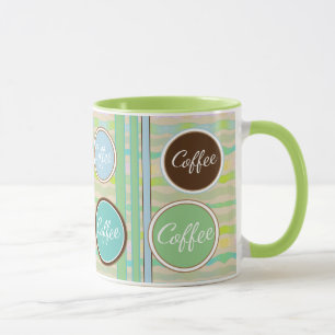 Eine Polka-dot-Tasse Tasse
