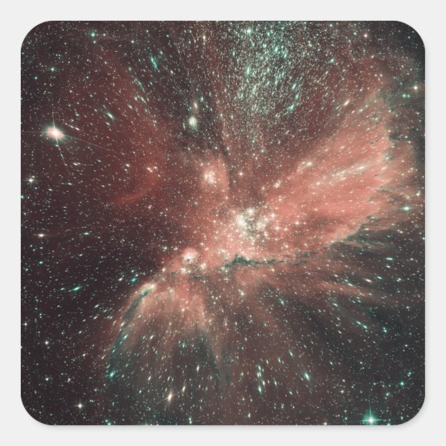 Eine Population von Säuglingen in der Milchstraße Quadratischer Aufkleber (Vorderseite)