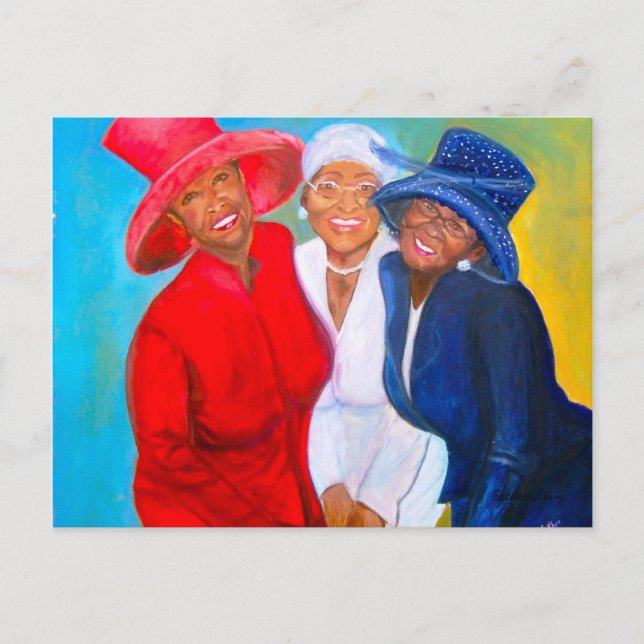 Eine Pose treffen Postkarte (Vorderseite)