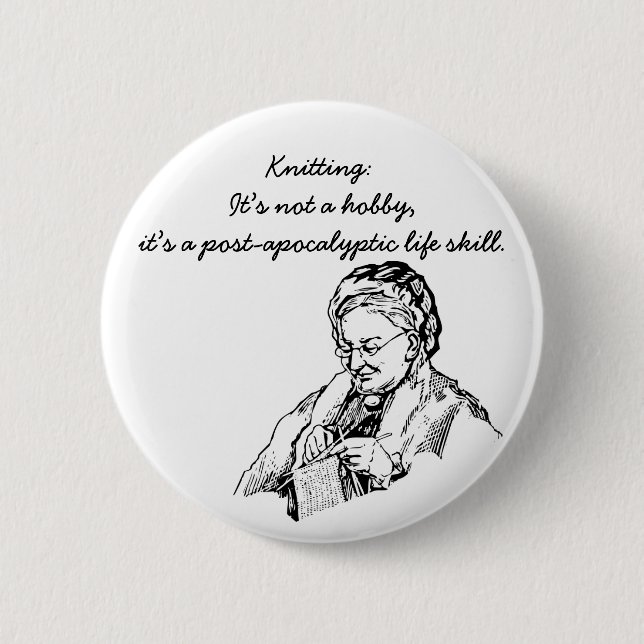 Eine Posten-apokalyptische Lebenfähigkeit Button (Vorderseite)