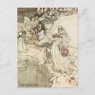 Eine Postkarte der Fee aus Ein Sommernachtstraum
